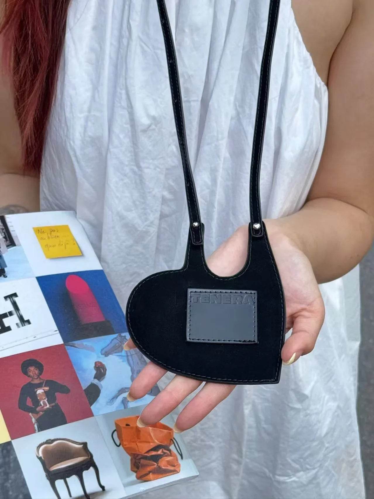 Velvet Heart Card Case-TENERA Accessories Collection - TENERA