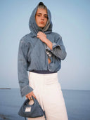 (Denim Blue)Mini Hobo Bag-TENERA Denim Collection - TENERA